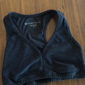 Beyond Yoga Charcoal Sports Bra